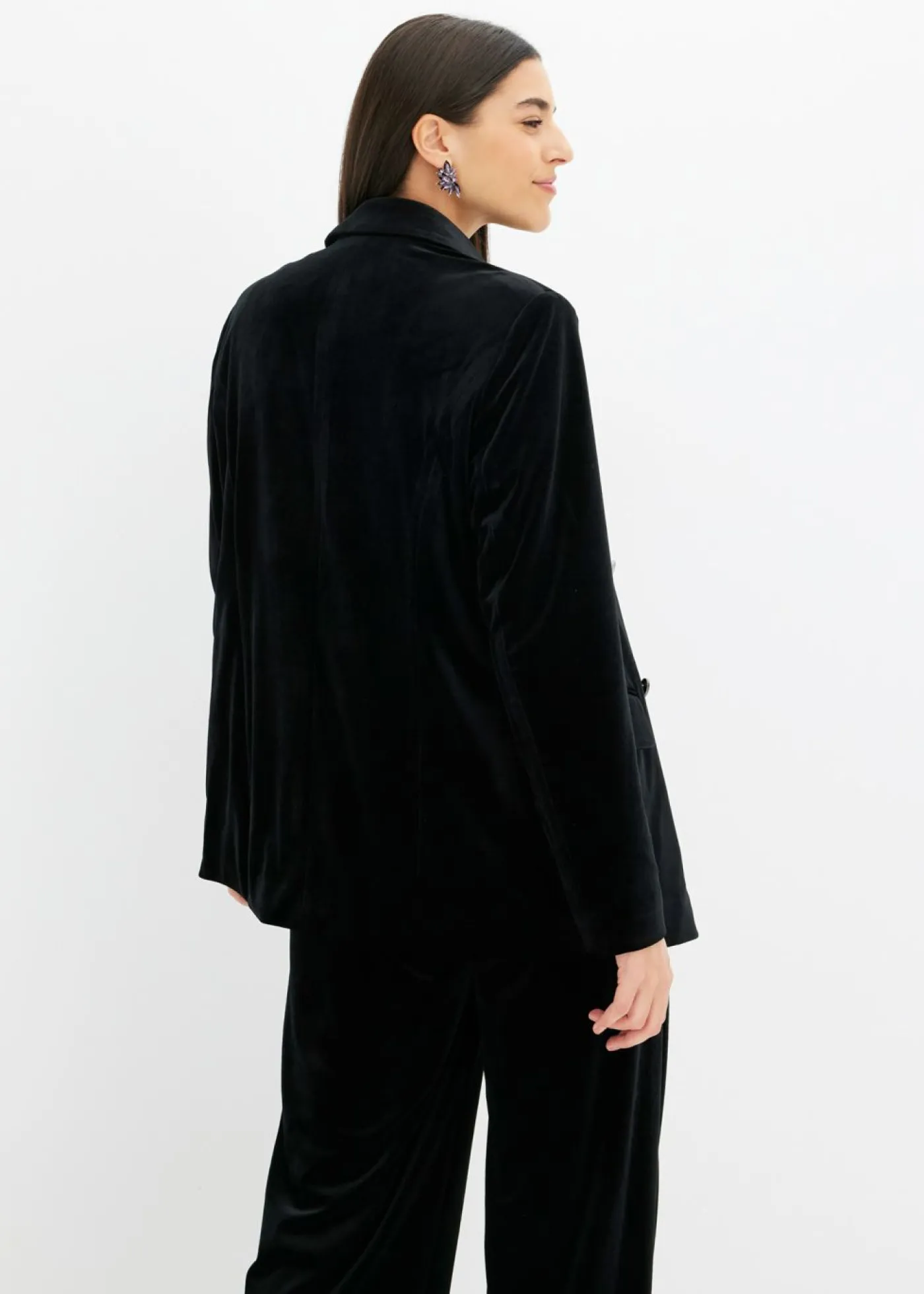 Outlet Americana de terciopelo suave Mujer Blazers
