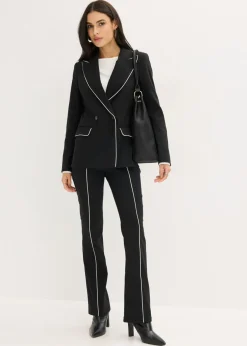 New Americana elástica de bengalina Mujer Blazers