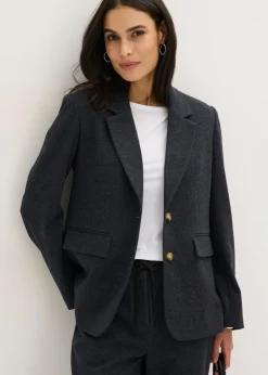 Sale Americana elástica de una sola fila Mujer Blazers
