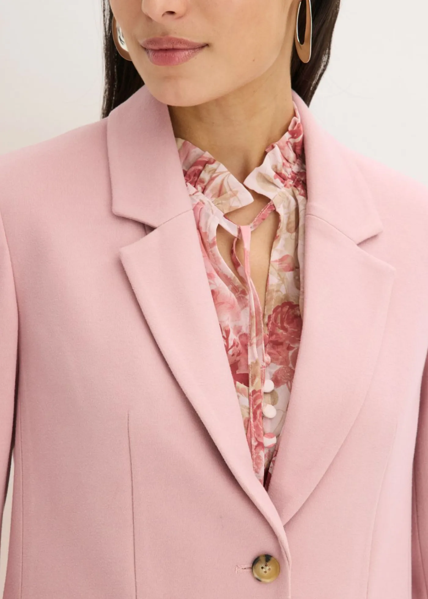 New Americana elástica de una sola fila Mujer Blazers