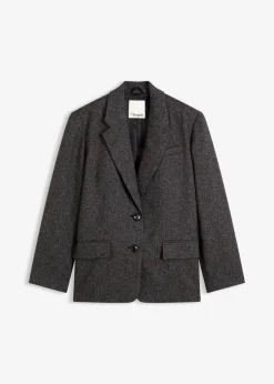 Sale Americana holgada de mezcla de viscosa fina Mujer Esenciales|Blazers