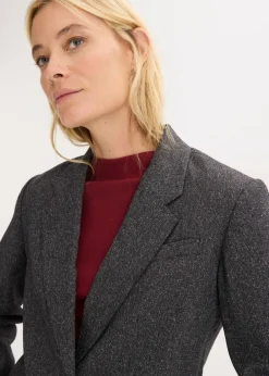 Sale Americana holgada de mezcla de viscosa fina Mujer Esenciales|Blazers