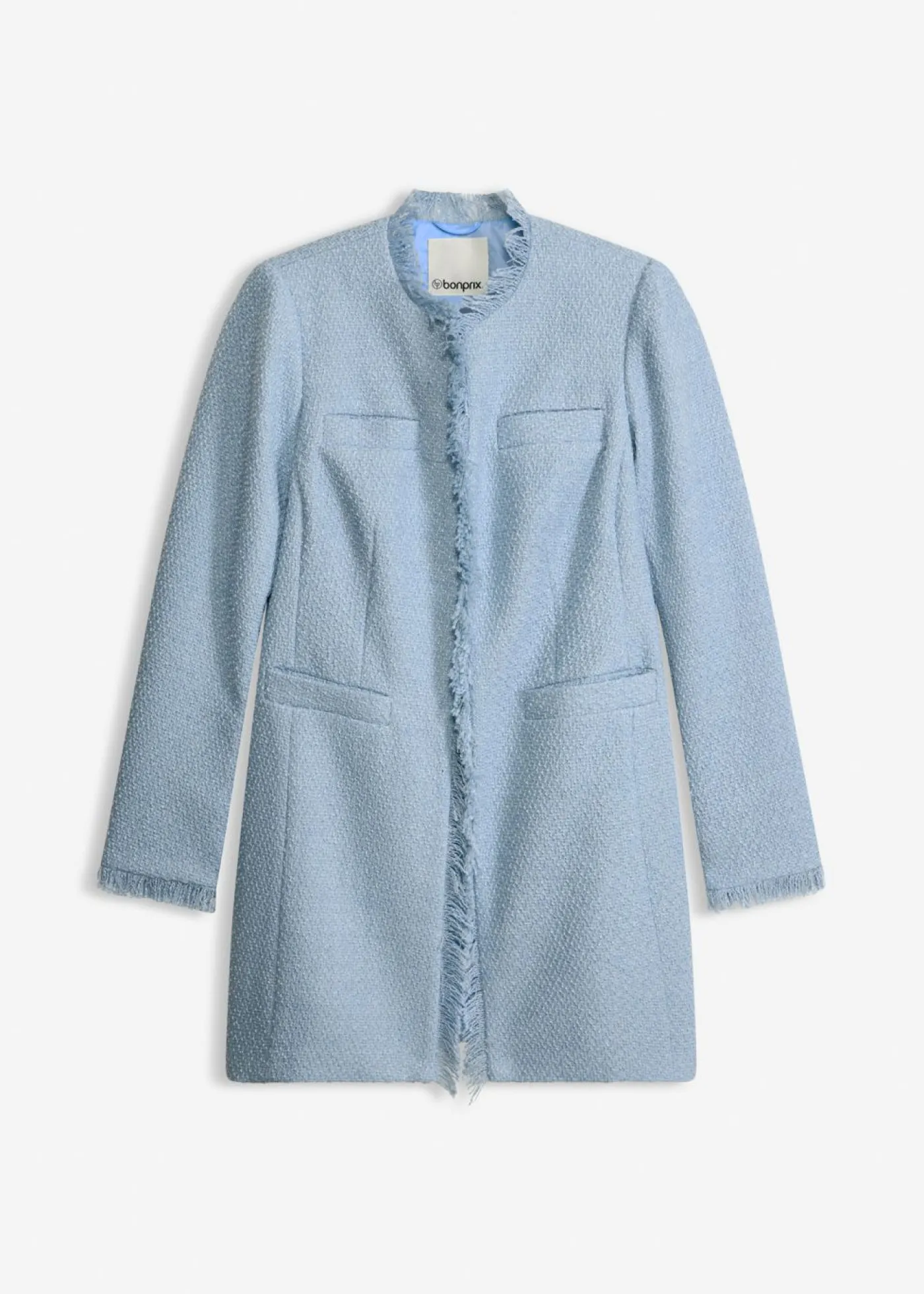 Hot Americana larga de bouclé Mujer Blazers
