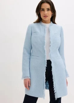 Hot Americana larga de bouclé Mujer Blazers