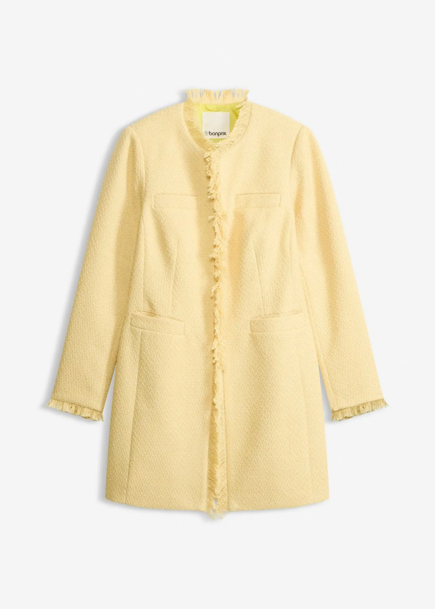 Americana larga de bouclé Mujer Blazers