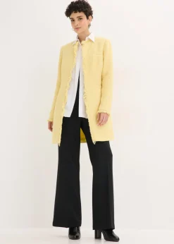 Americana larga de bouclé Mujer Blazers
