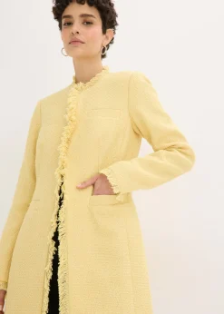 Americana larga de bouclé Mujer Blazers