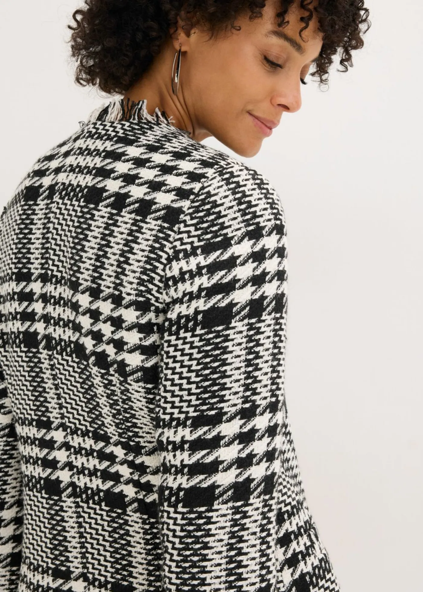 Online Americana larga de bouclé Mujer Blazers