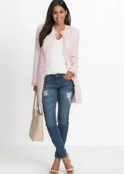 Outlet Americana larga de bouclé Mujer Blazers