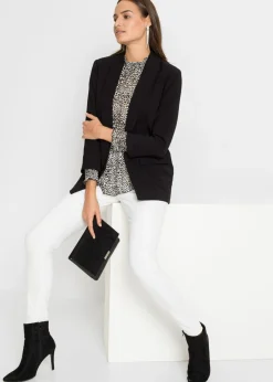 New Americana larga de mezcla de viscosa Mujer Blazers