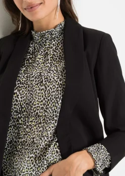 New Americana larga de mezcla de viscosa Mujer Blazers
