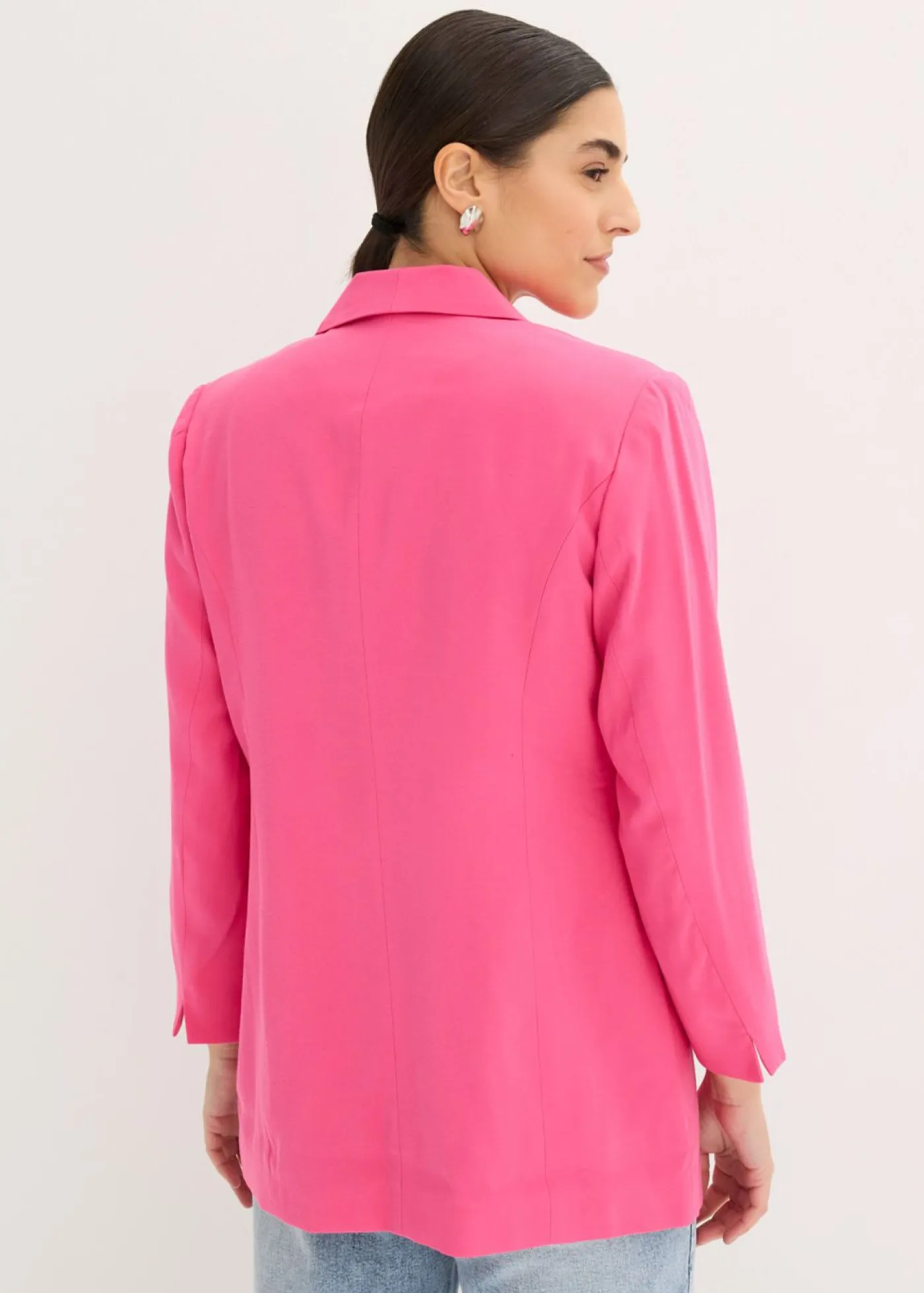 Discount Americana larga de mezcla de viscosa Mujer Blazers