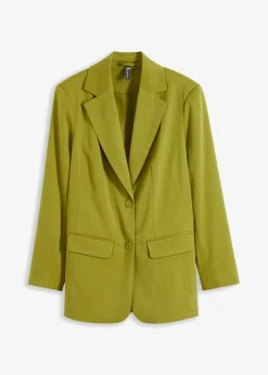Best Americana larga de mezcla de viscosa Mujer Blazers