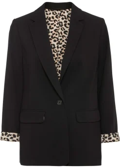 Sale Americana larga de mezcla de viscosa fluida Mujer Blazers