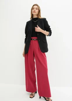 Hot Americana larga de punto de algodón Mujer Blazers