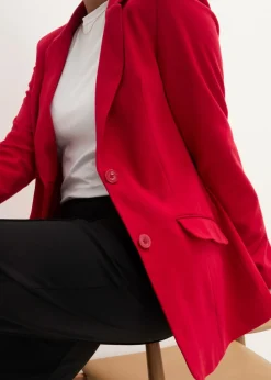 Sale Americana larga de punto de algodón Mujer Blazers