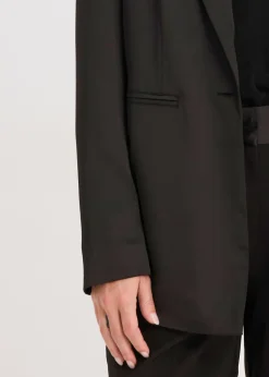 New Americana oversize de satén Mujer Blazers