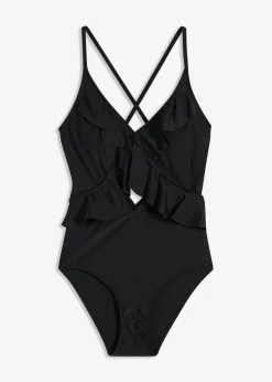 Online Bañador con abertura y volantes Mujer Ropa Para Ir A La Playa|Novedades