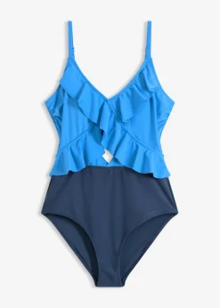 New Bañador con abertura y volantes Mujer Ropa Para Ir A La Playa|Novedades
