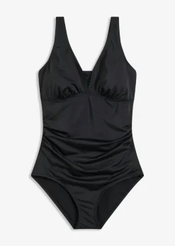 Outlet Bañador con efecto moldeador medio y tirantes anchos Mujer Vestidos Moldeadores|Bañadores