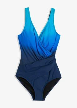 Outlet Bañador con efecto moldeador medio y efecto cruzado Mujer Vestidos Moldeadores|Bañadores