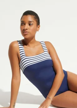 Sale Bañador con efecto moldeador medio y tirantes anchos Mujer Vestidos Moldeadores|Bañadores