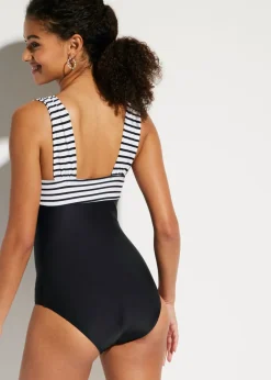 Hot Bañador con efecto moldeador medio y tirantes anchos Mujer Vestidos Moldeadores|Bañadores