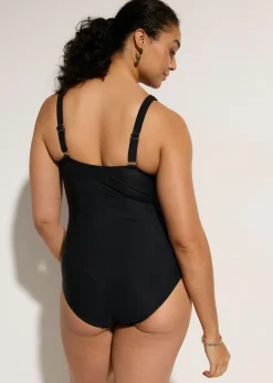 Hot Bañador con efecto moldeador ligero y malla transparente Mujer Vestidos Moldeadores|Novedades