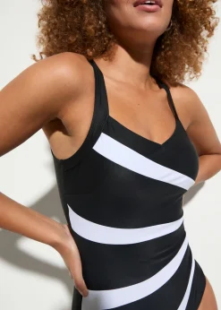 Hot Bañador con gran efecto moldeador e insertos Mujer Ropa De Baño Deportiva|Vestidos Moldeadores