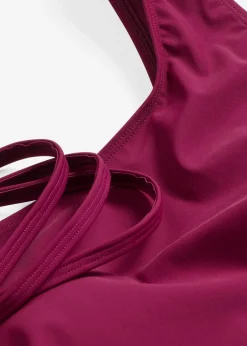 Clearance Bañador con ligero efecto moldeador de un solo hombro Mujer Vestidos Moldeadores|Bañadores