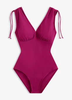Hot Bañador con ligero efecto moldeador y tirantes anchos Mujer Vestidos Moldeadores|Bañadores