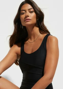 Bañador con ligero efecto moldeador y pliegues decorativos Mujer Vestidos Moldeadores|Bañadores