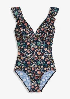 New Bañador con ligero efecto moldeador y volantes Mujer Vestidos Moldeadores|Bañadores
