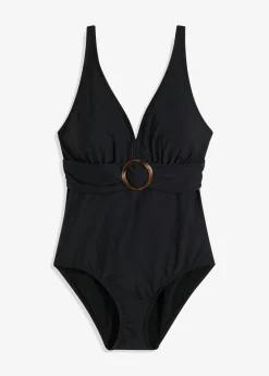New Bañador con ligero efecto moldeador y escote en V Mujer Vestidos Moldeadores|Novedades