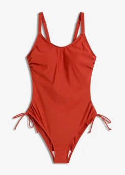 Online Bañador con ligero efecto moldeador y cordones Mujer Vestidos Moldeadores|Bañadores
