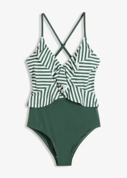 Bañador con volante Mujer Novedades|Bañadores