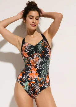 Clearance Bañador moldeador con efecto reductor intermedio Mujer Vestidos Moldeadores|Bañadores
