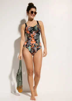 Clearance Bañador moldeador con efecto reductor intermedio Mujer Vestidos Moldeadores|Bañadores