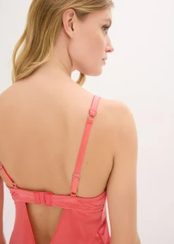 Best Babydoll de tejido brillante con bordado floral brillante Mujer Lencería|Corsés