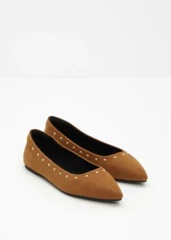 New Bailarinas con tachuelas Mujer Zapatos Primavera-Verano