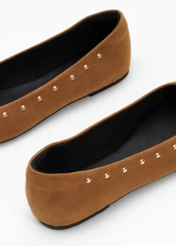 New Bailarinas con tachuelas Mujer Zapatos Primavera-Verano