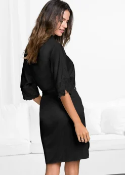 Best Bata de satén Mujer Albornoces Y Batas|Lencería Sexy