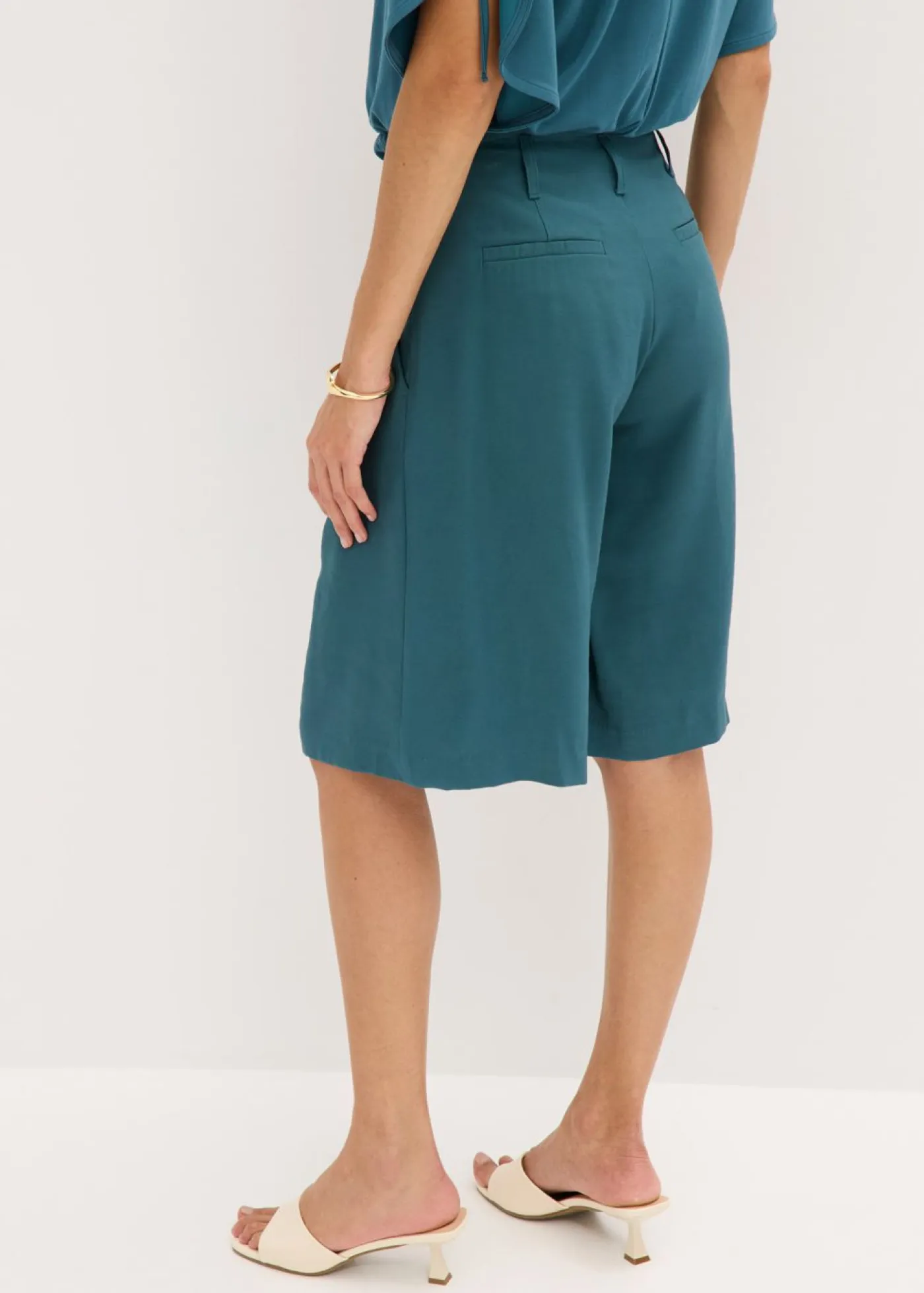 Best Bermudas anchas con pinzas Mujer Shorts|Pantalones