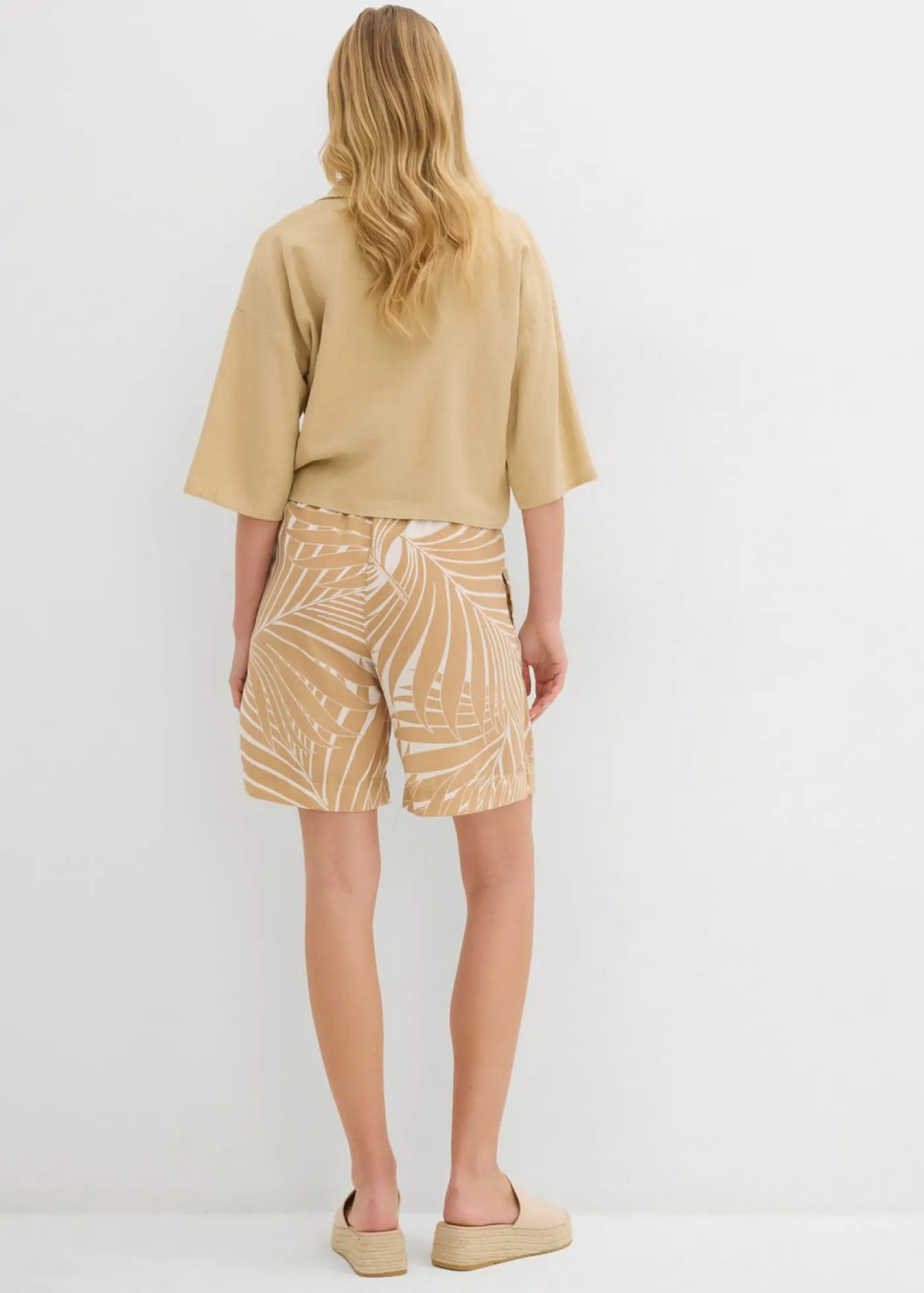 Online Bermudas con cintura elástica Mujer Shorts|Pantalones