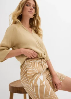 Online Bermudas con cintura elástica Mujer Shorts|Pantalones