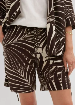 Outlet Bermudas con cintura elástica Mujer Shorts|Pantalones
