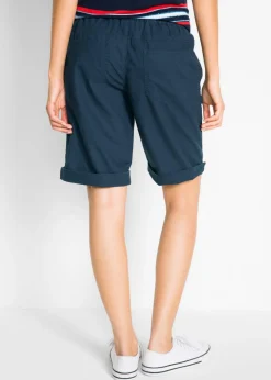Clearance Bermudas con lino Mujer Shorts|Pantalones