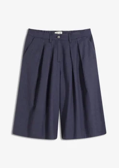 New Bermudas con pinzas Mujer Shorts|Pantalones
