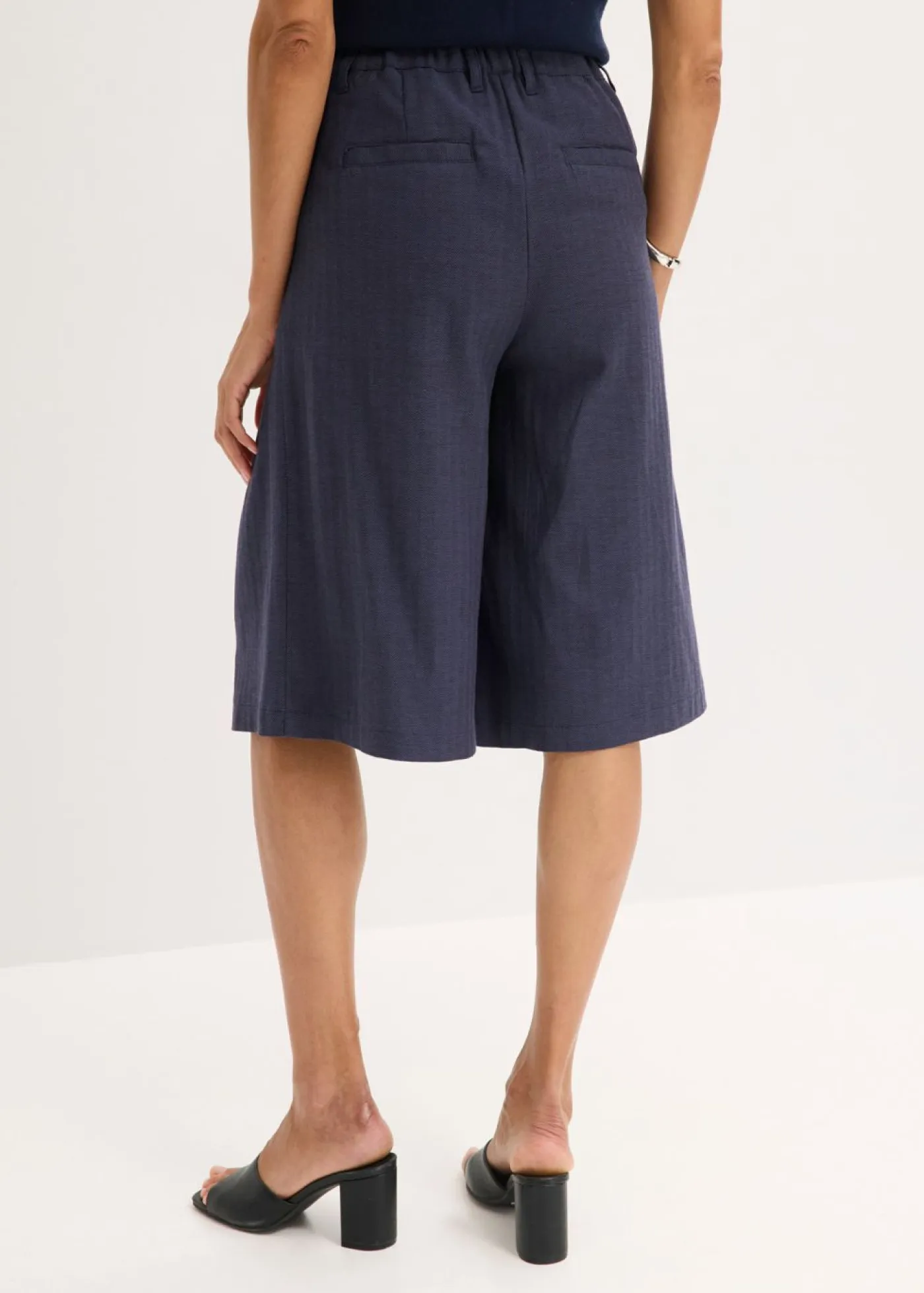 New Bermudas con pinzas Mujer Shorts|Pantalones
