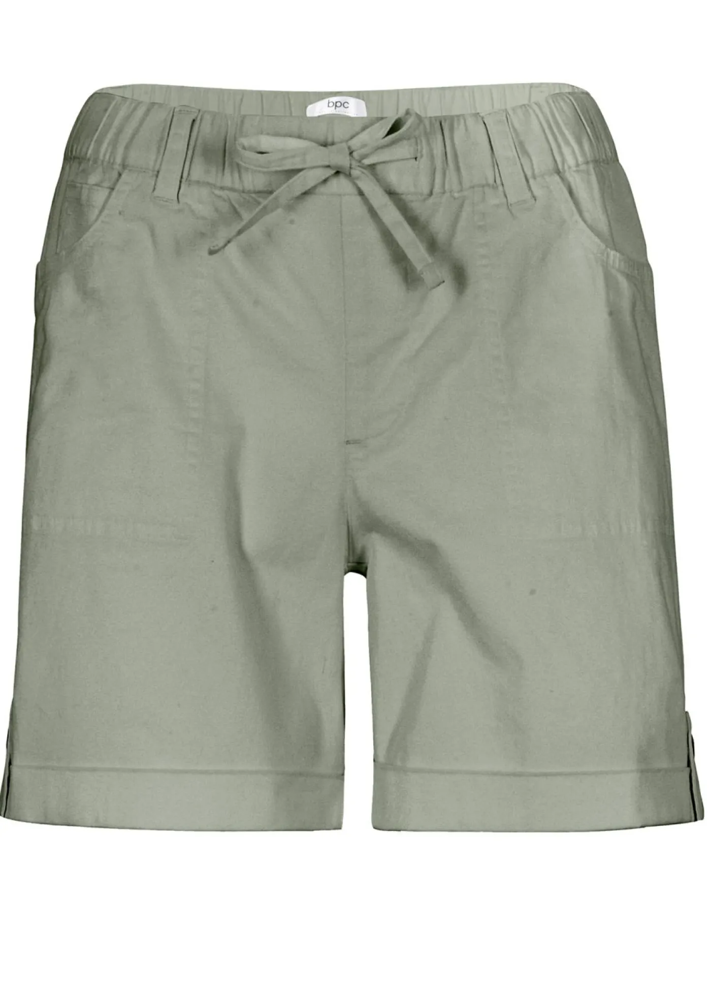 Online Bermudas de algodón con cinturilla elástica Mujer Shorts|Pantalones